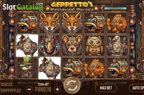 Скрин3. Geppetto's Mechanical Marvels слот