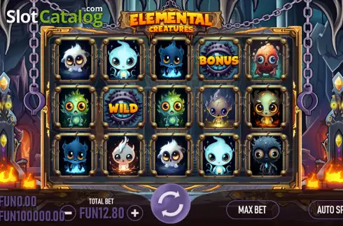 Скрин2. Elemental Creatures слот