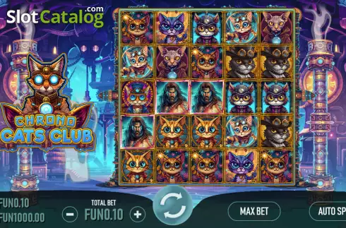 Скрин2. Chrono Cats Club слот