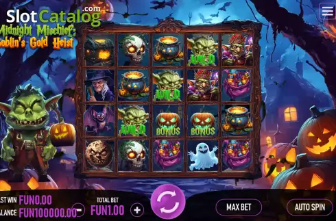 Скрин2. Midnight Mischief: Goblin’s Gold Heist слот