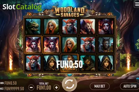 Скрин3. Woodland Savages слот