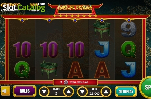 Скрин3. Fortune Dragon (Vela Gaming) слот