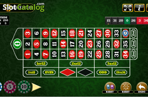 Скрин2. European Roulette (Vela Gaming) слот