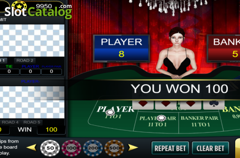 Скрин3. Baccarat Deluxe (Vela Gaming) слот