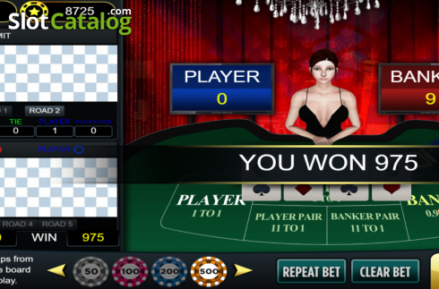 Скрин6. Baccarat Deluxe (Vela Gaming) слот