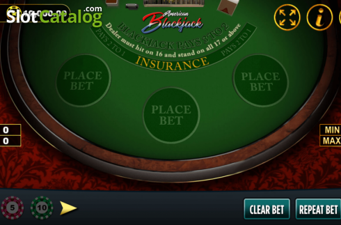Скрин2. American Blackjack (Vela Gaming) слот