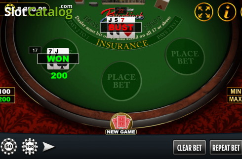 Скрин3. American Blackjack (Vela Gaming) слот
