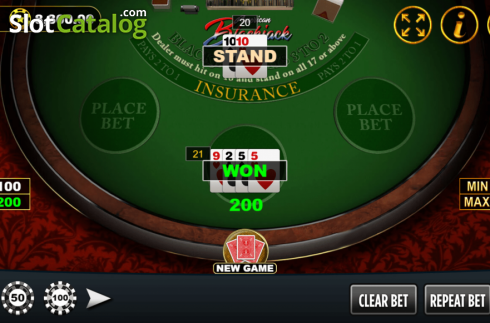 Скрин4. American Blackjack (Vela Gaming) слот