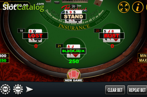 Скрин5. American Blackjack (Vela Gaming) слот