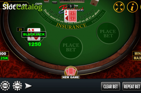 Скрин6. American Blackjack (Vela Gaming) слот