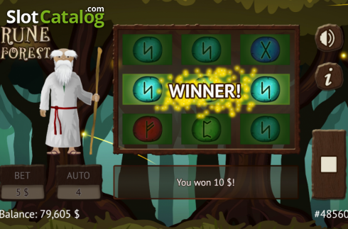 Скрин3. Rune Forest слот