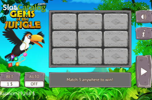 Скрин2. Gems of the Jungle слот