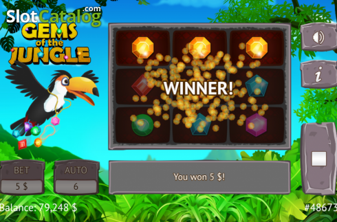 Скрин3. Gems of the Jungle слот