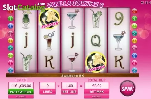 Скрин2. Vanilla Cocktails слот
