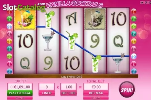 Скрин3. Vanilla Cocktails слот