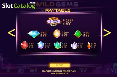 Скрин7. Wild Gems слот
