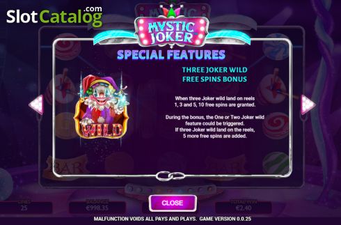 Скрин7. Mystic Joker (Vibra Gaming) слот