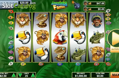 Скрин2. Amazonia Fantasy слот