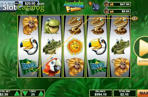Скрин3. Amazonia Fantasy слот
