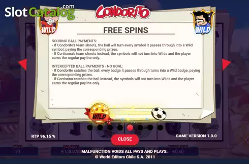Скрин8. Condorito слот