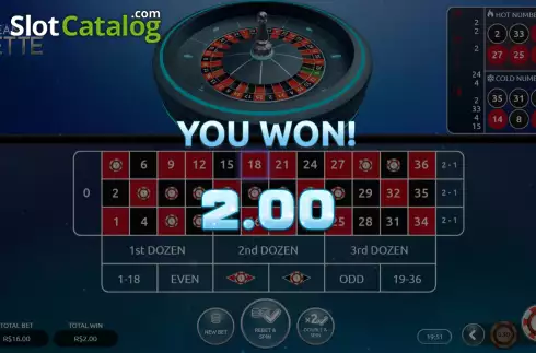Скрин5. European Roulette (Vibra Gaming) слот