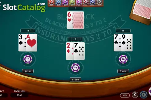 Скрин3. Blackjack (Vibra Gaming) слот
