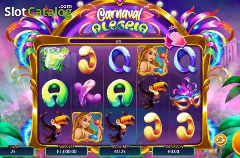 Скрин2. Carnaval Alegria слот