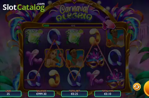 Скрин4. Carnaval Alegria слот