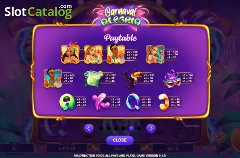 Скрин8. Carnaval Alegria слот