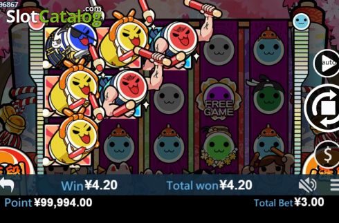 Скрин3. Taiko Drum Master слот