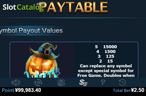 Скрин6. Halloween (Virtual Tech) слот