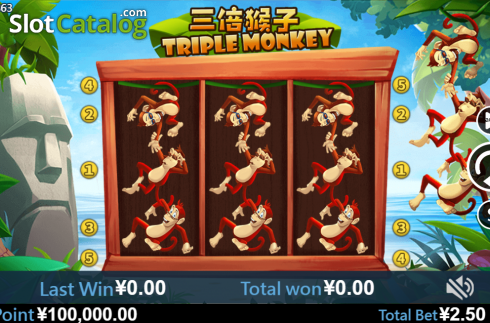 Скрин2. Triple Monkey (Virtual Tech) слот