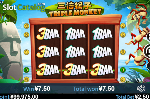 Скрин4. Triple Monkey (Virtual Tech) слот