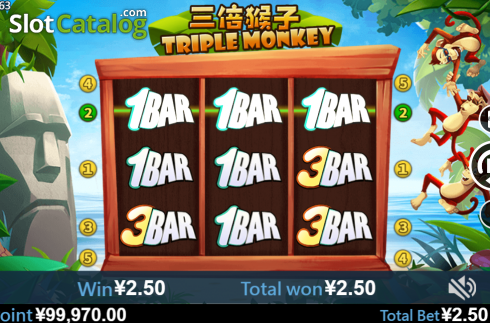 Скрин5. Triple Monkey (Virtual Tech) слот
