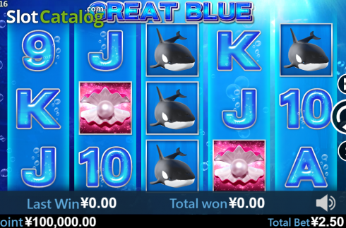 Скрин2. Great Blue (Virtual Tech) слот