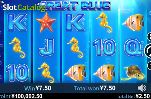 Скрин3. Great Blue (Virtual Tech) слот