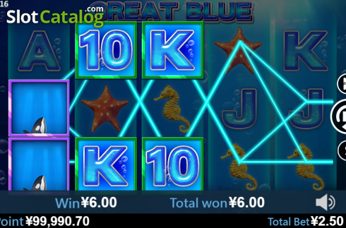 Скрин5. Great Blue (Virtual Tech) слот