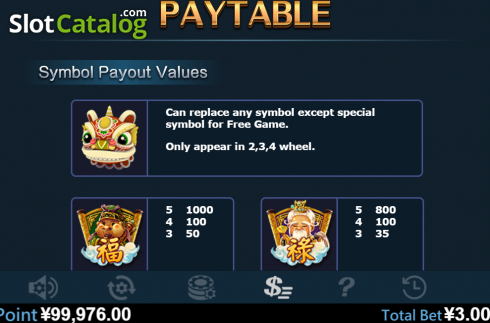 Скрин6. Lion dance (Virtual Tech) слот