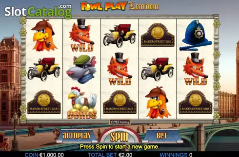 Скрин2. Fowl Play London слот