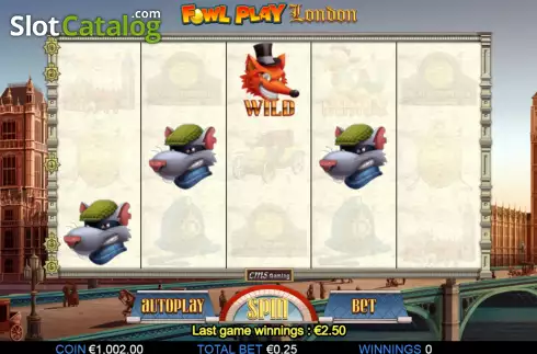Скрин3. Fowl Play London слот