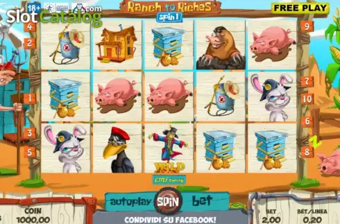 Скрин2. Ranch To Riches слот