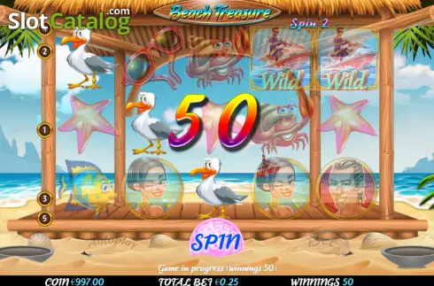 Скрин3. Beach Treasure слот