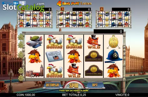 Скрин3. 4 Fowl Play London слот