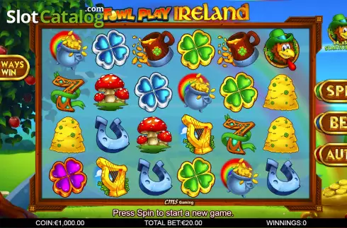 Скрин2. Fowl Play Ireland слот
