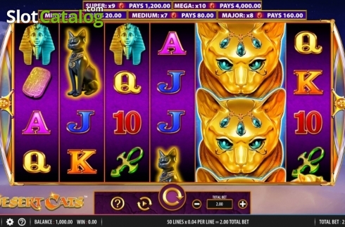 Скрин2. Desert Cats слот