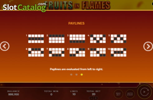 Скрин8. Fruits in Flames слот