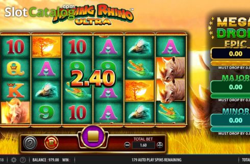 Скрин3. Raging Rhino Ultra слот