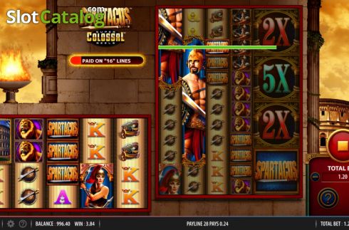 Скрин4. Spartacus Super Colossal Reels слот