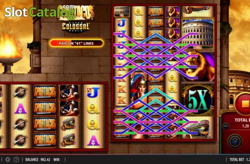 Скрин5. Spartacus Super Colossal Reels слот