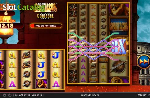 Скрин8. Spartacus Super Colossal Reels слот